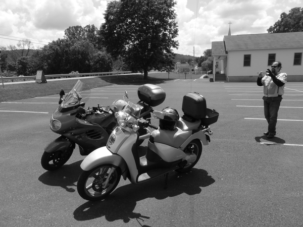 We spent most of the non-riding time photographing our bikes.