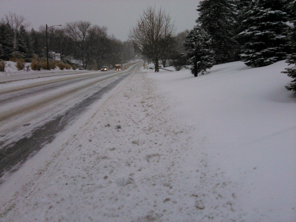 The "sidewalk" on North Atherton