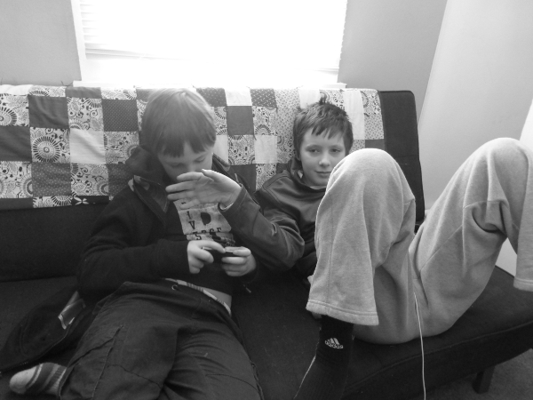 John and Bernie, after Bernie noticed I was taking photos.