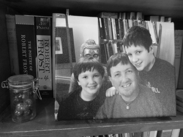 Jar of marbles from Kate Hoffman; photo from my parents